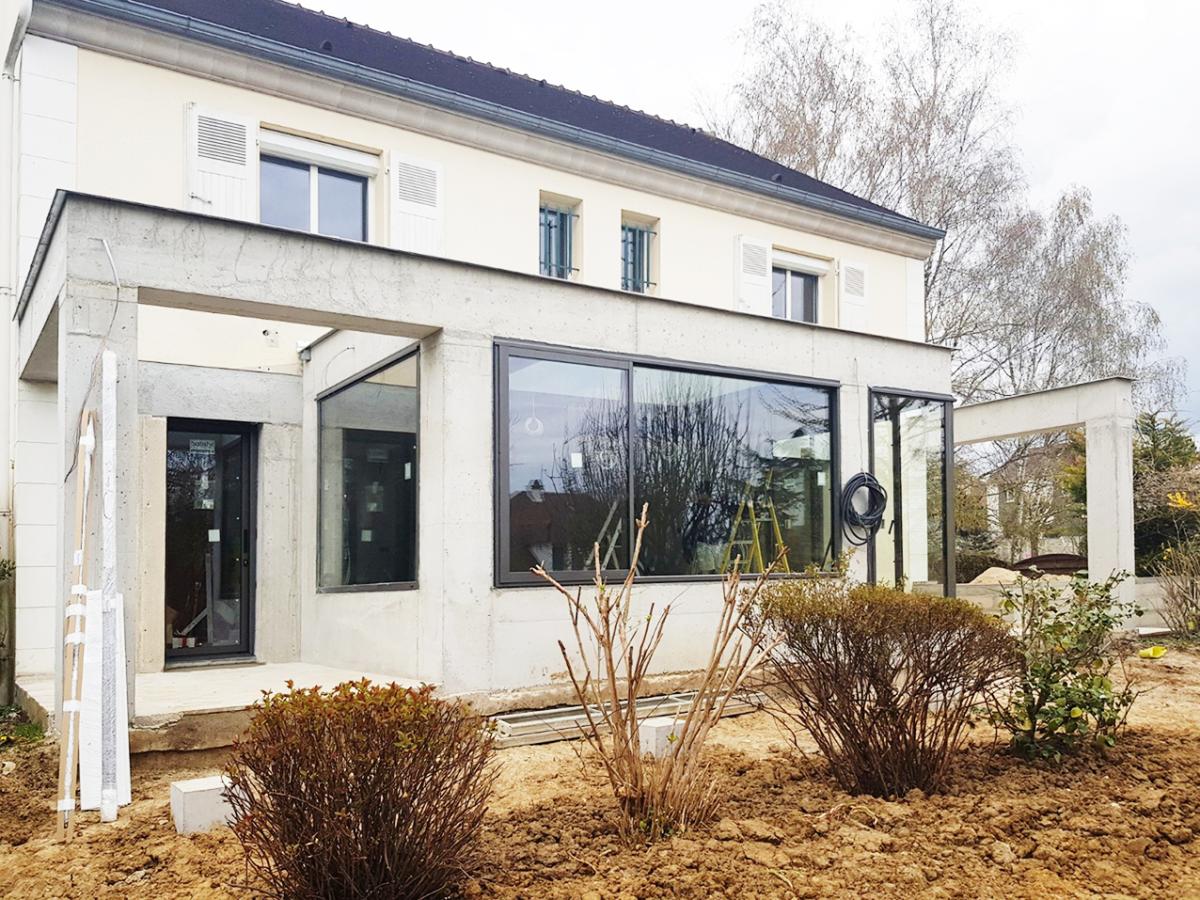 Hors d'eau hors d'air de l'extension à Longpont-sur-Orge (91)