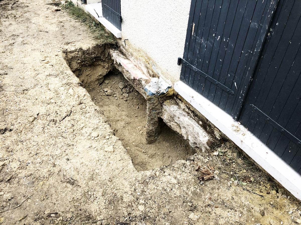 Reprise en sous-œuvre des fondations à Garches (92)
